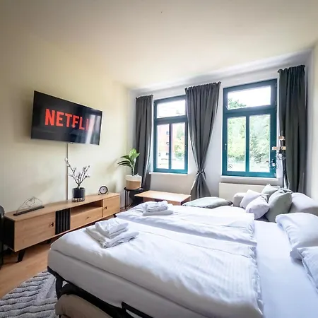 Διαμέρισμα Modernes 4 I Balkon I Netflix Halle (Saale)
